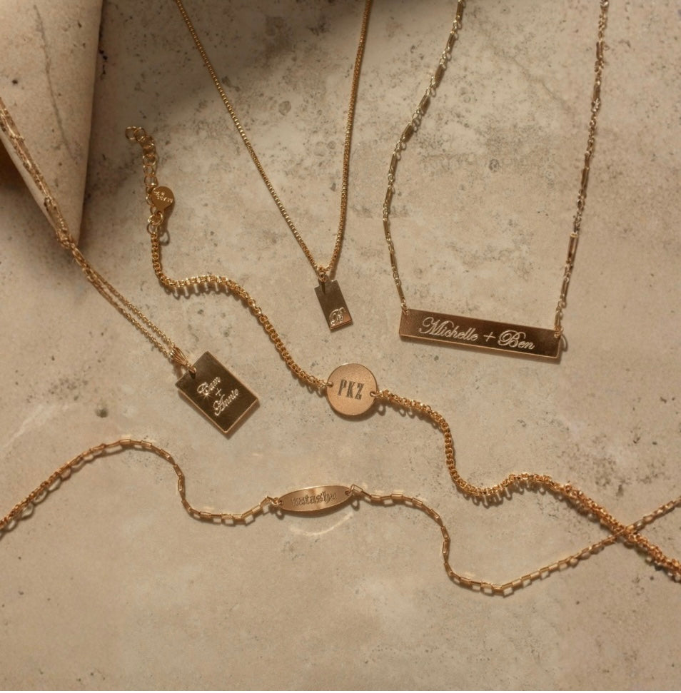 Engraved Jewelry Collection